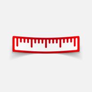 realistic design element ruler N132
