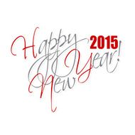 2015 Happy new year hand lettering