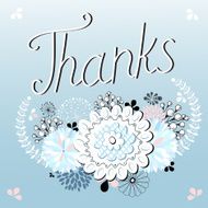 Thank you card with font N4