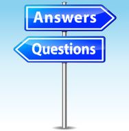 Vector answers and questions signs