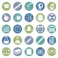 Vector Set of 25 School Icons N7