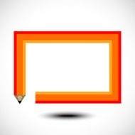 Color pencil frame
