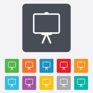 Presentation billboard sign icon PPT symbol N11