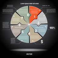 Diagram infographic for business project workflow N11