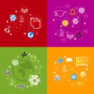 Education sticker infographic N326