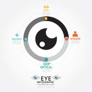 infographics vector eye design diagram line style timeline