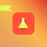 vector flat design tube icon element