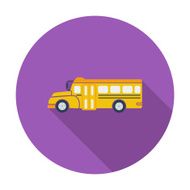 School bus flat icon N6