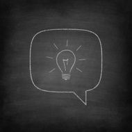 Have an idea - Blackboard Chalkboard