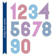 Ordinary geometric numbers created from parallel straight lines
