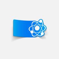 realistic design element atom N85