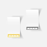realistic design element ruler N133