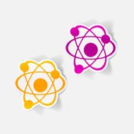 realistic design element atom N88