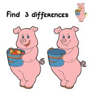 Find 3 differences (pig) N2