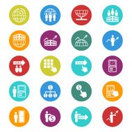 business and finance icon set N145