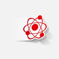 realistic design element atom N89