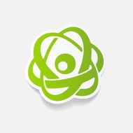 realistic design element atom N90
