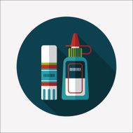 glue flat icon with long shadow eps10 N21