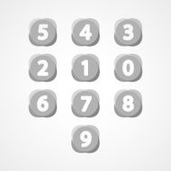 Numbers set web icon N5