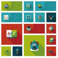 back to school flat ui background eps10 N57