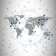 world map vector illustration for communication