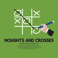 Noughts and Crosses Vector Illustration