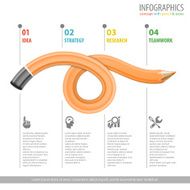 Pencil and Infographic N2