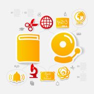 Education sticker infographic N330