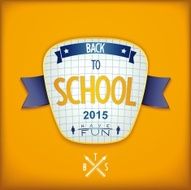 Back to school 3D badge N2