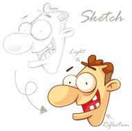 How to draw big smile face N2