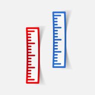 realistic design element ruler N134