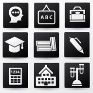 Education sign icon set vector N2