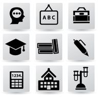 Education sign icon set vector N3