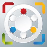 template modern info graphic design N13
