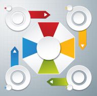 template modern info graphic design N14