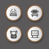 Education icons vector N9