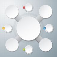 template modern info graphic design N16