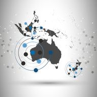 Australia map background vector illustration for communication