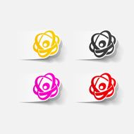 realistic design element atom N92