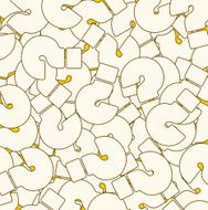Background of Questions Mark Help Symbol White Color on Yellow