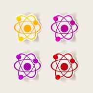 realistic design element atom N93
