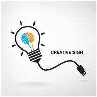 Creative light bulb sign N2