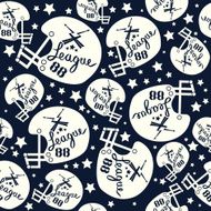 Seamless pattern rugby helmet