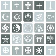 Vector Set of Religious Symbols N5