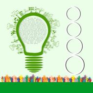 Go green concept Save world vector Illustration N19