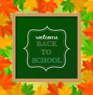 Chalkboard sign &quot;back to school&quot;