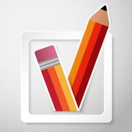 Vector Paper Check Box Background