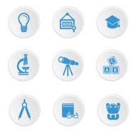 Education icons on white background N3