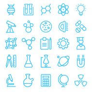 Science icon set N6