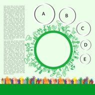 Go green concept Save world vector Illustration N20